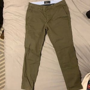 Green chino pants